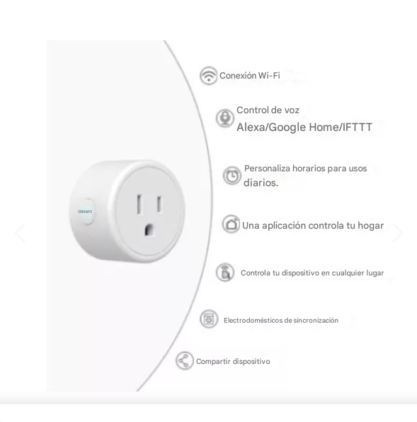 Enchufes Inteligentes (Wifi) PAWER CEIBAL PRO