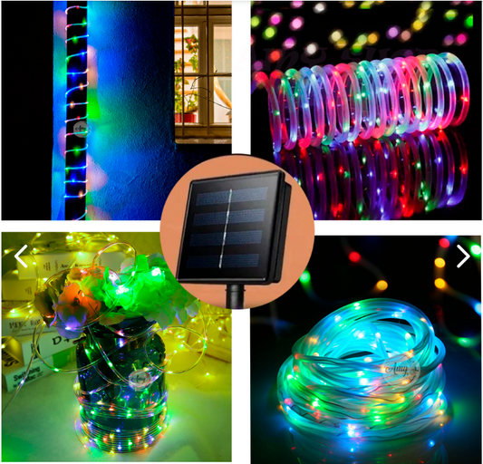 MANGUERA CON PANEL SOLAR  20 metros