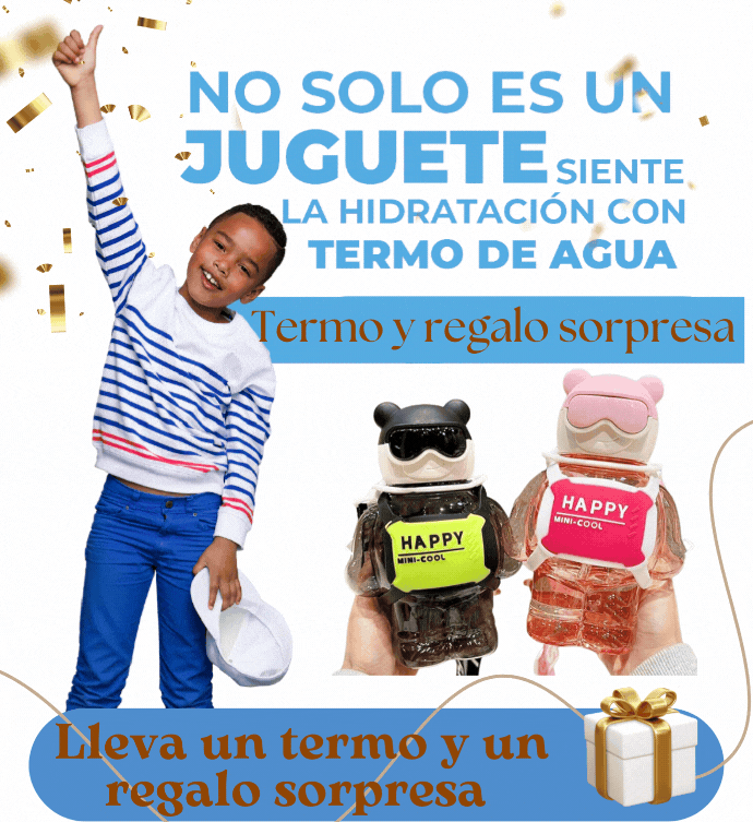 Termo De Agua oso Kawaii mas regalo sorpresa