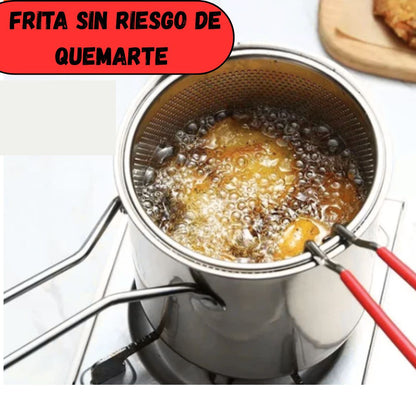 Olla Freidora PREMIUM 1200ml con Canasta