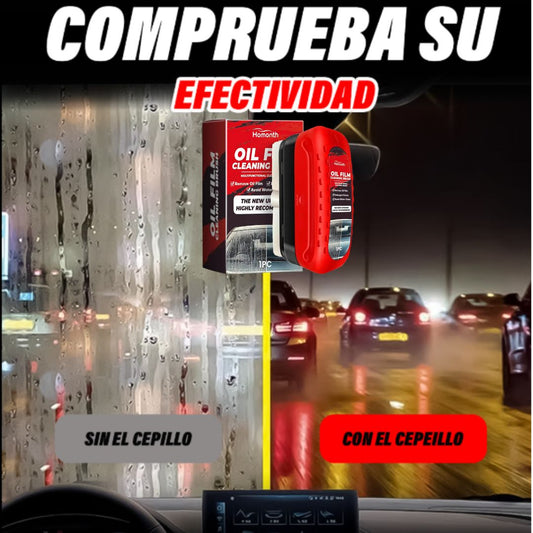 OIL FILM® CEPILLO HIDROFÓBICO PARABRISAS, VIDRIOS Y ESPEJOS EMPAÑADOS